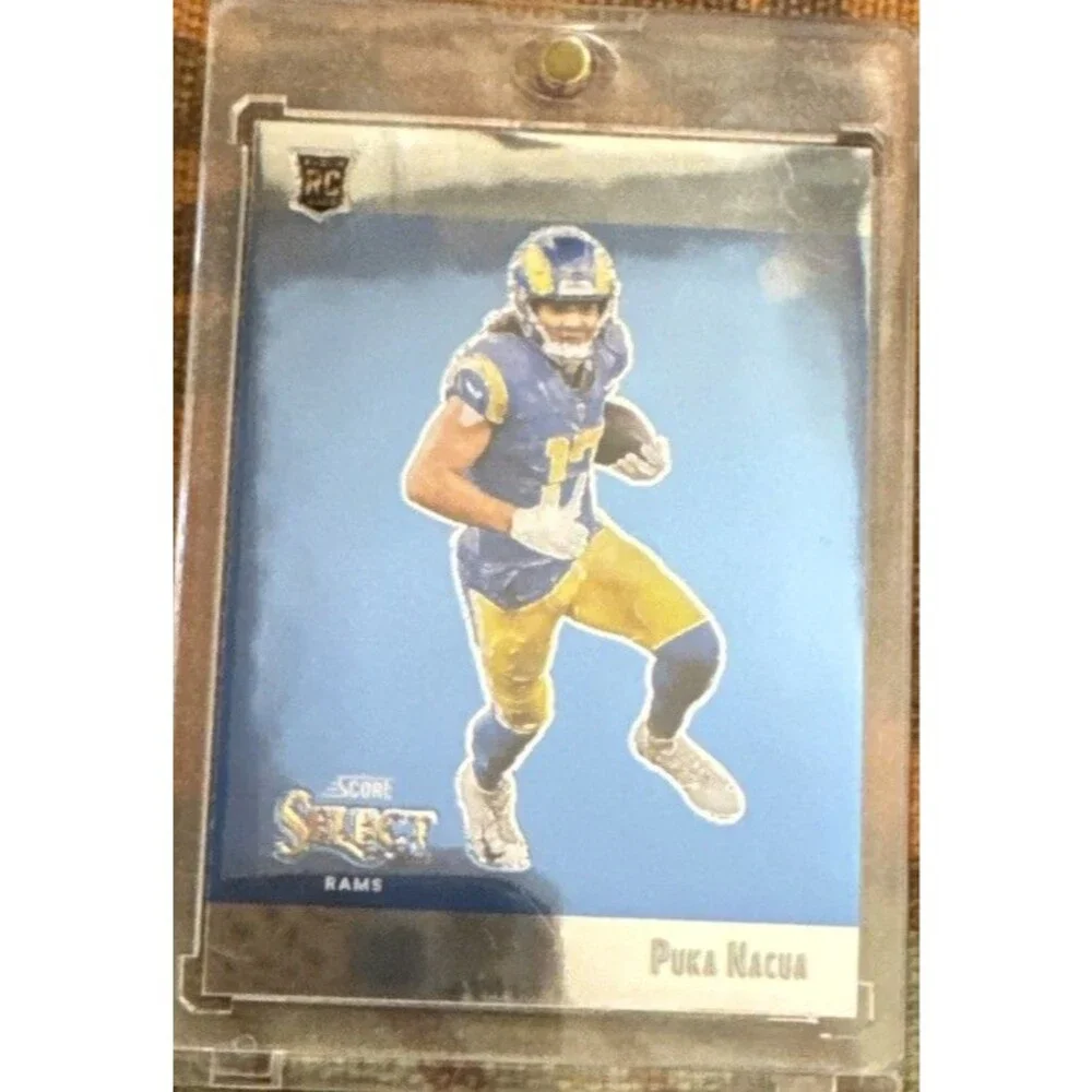 2023 PANINI SELECT NFL #STW-PNA Puka Nacua Rams RC Score Throwback Silver Prizm